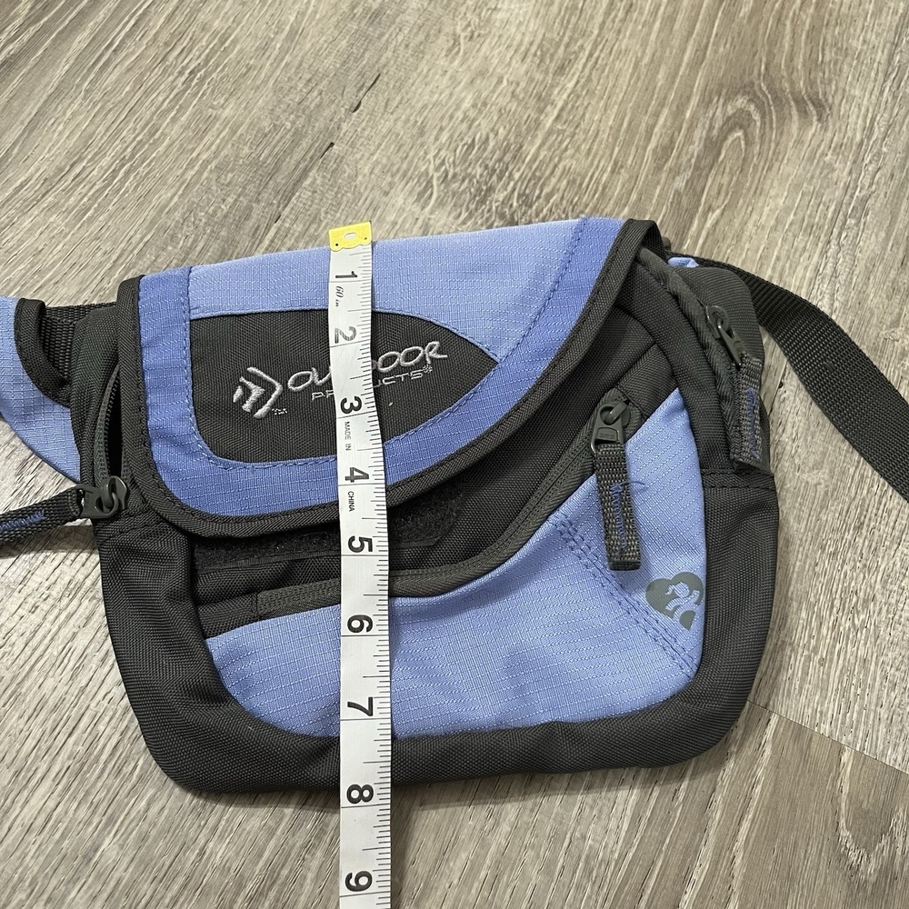 Outdoor Products Bag Womens Small Travel Nylon Pouch Fanny Pack Blue Adjustable - Picture 6 of 6